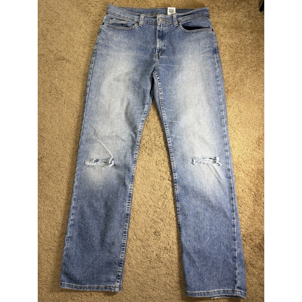 Vintage Levis Strauss 505 Jeans Men 32x30 10M Distressed Straight Leg Mid Rise